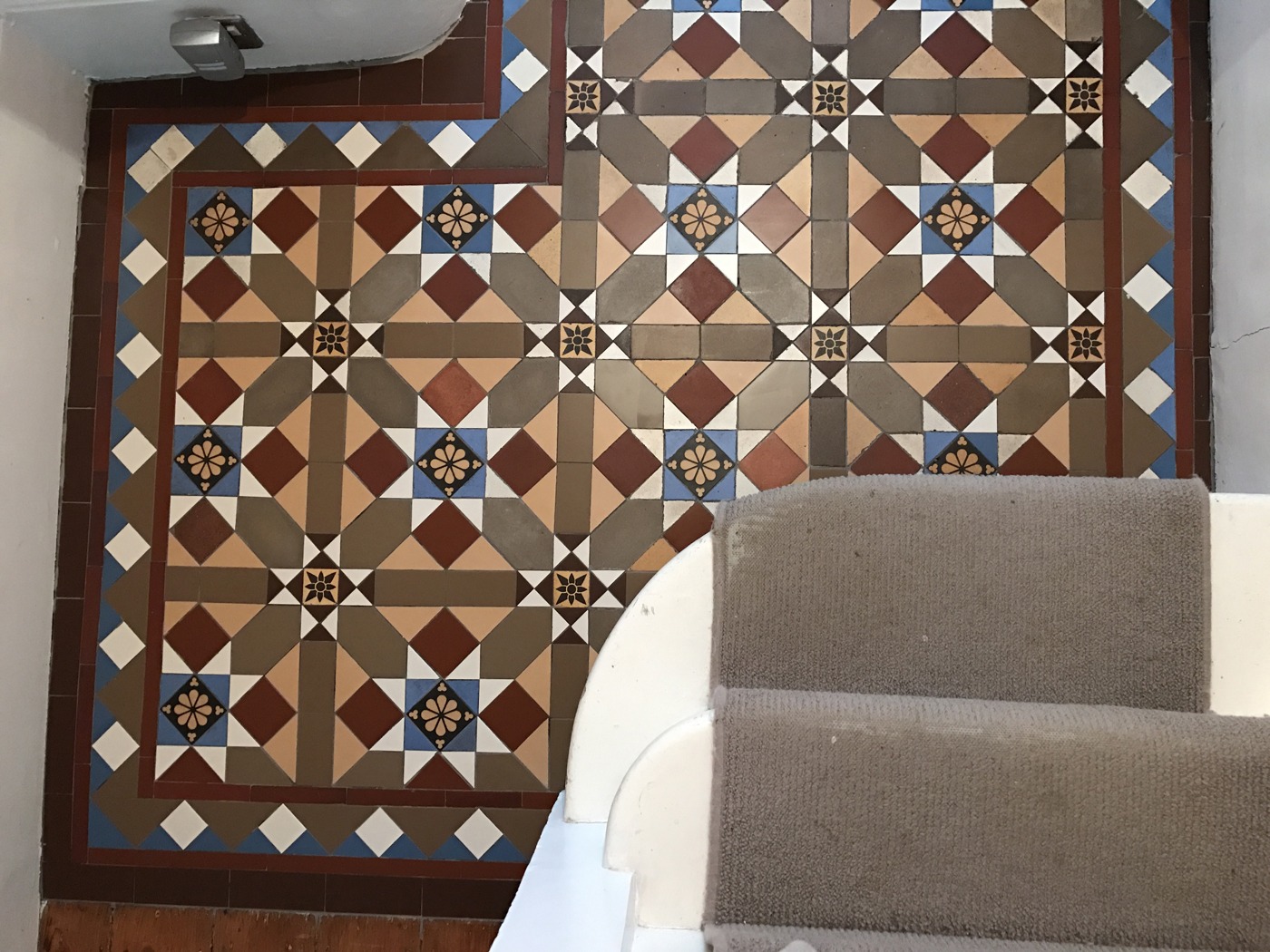 Mosaic Floor Tile Extensions to Existing Installations