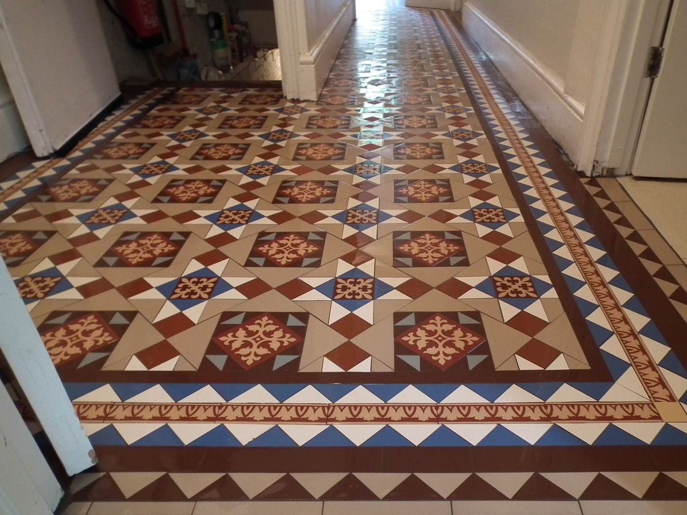 Mosaic Floor Tile Extensions to Existing Installations