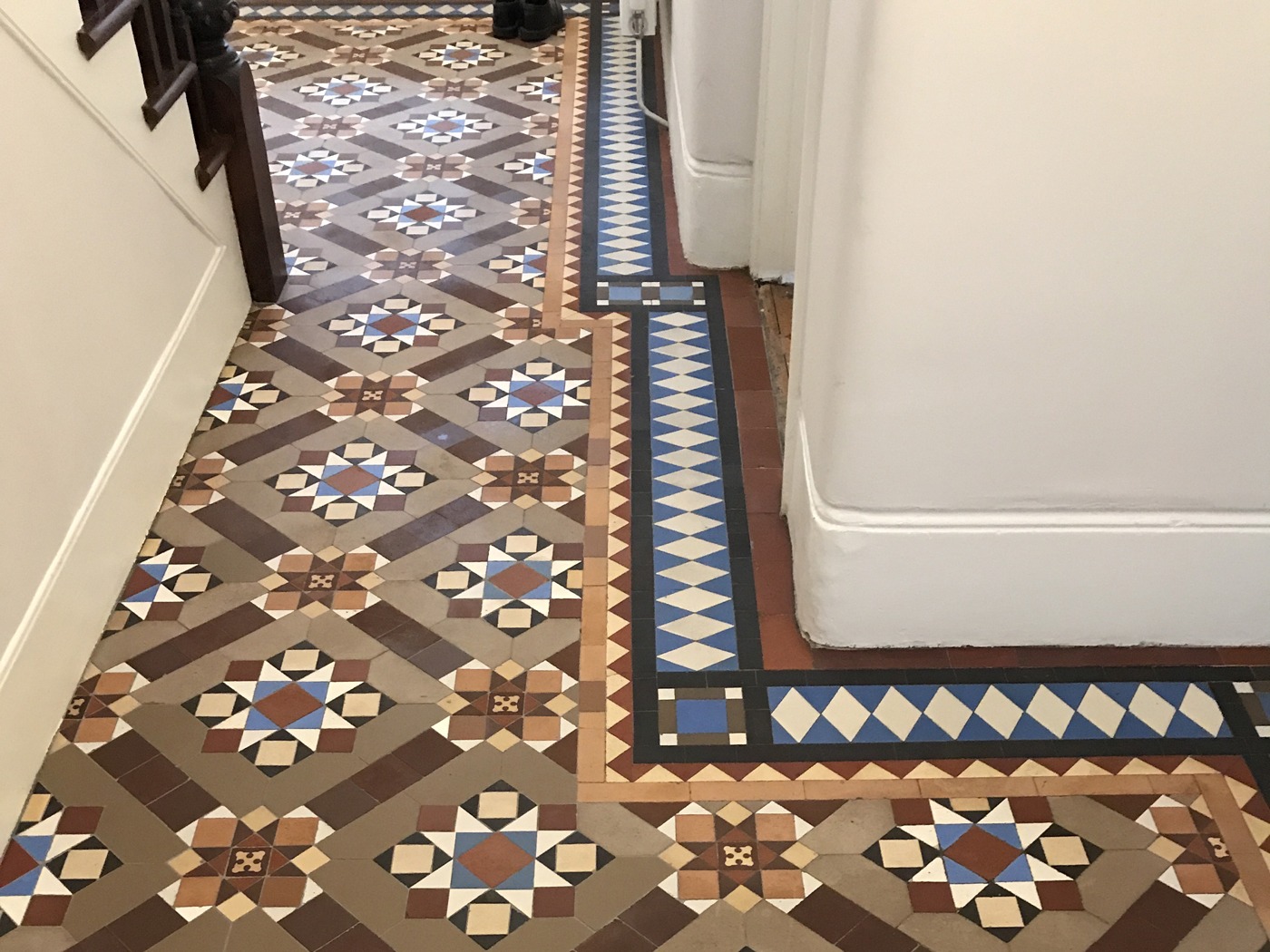 Mosaic Floor Tile Extensions to Existing Installations