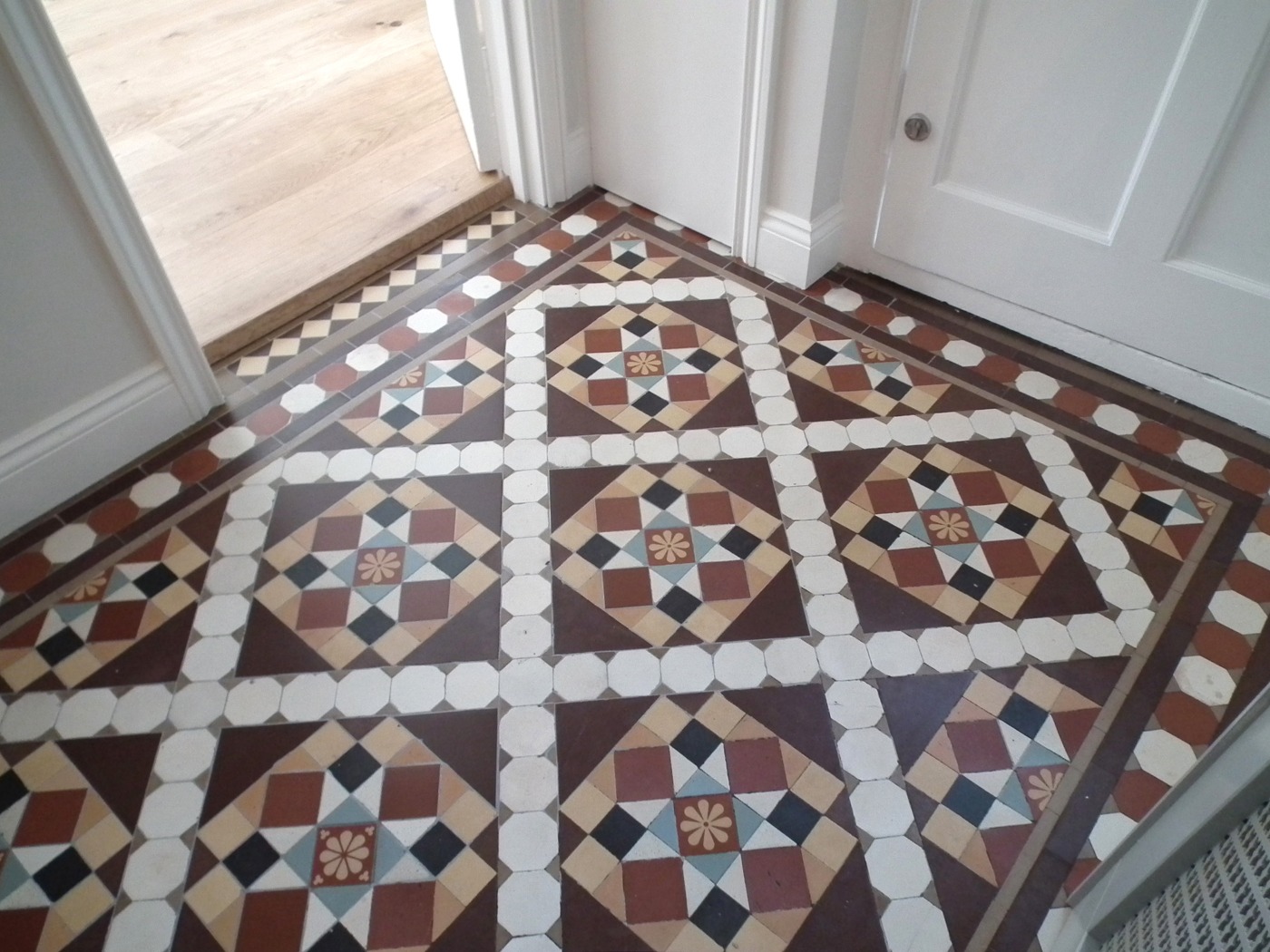 Mosaic Floor Tile Extensions to Existing Installations