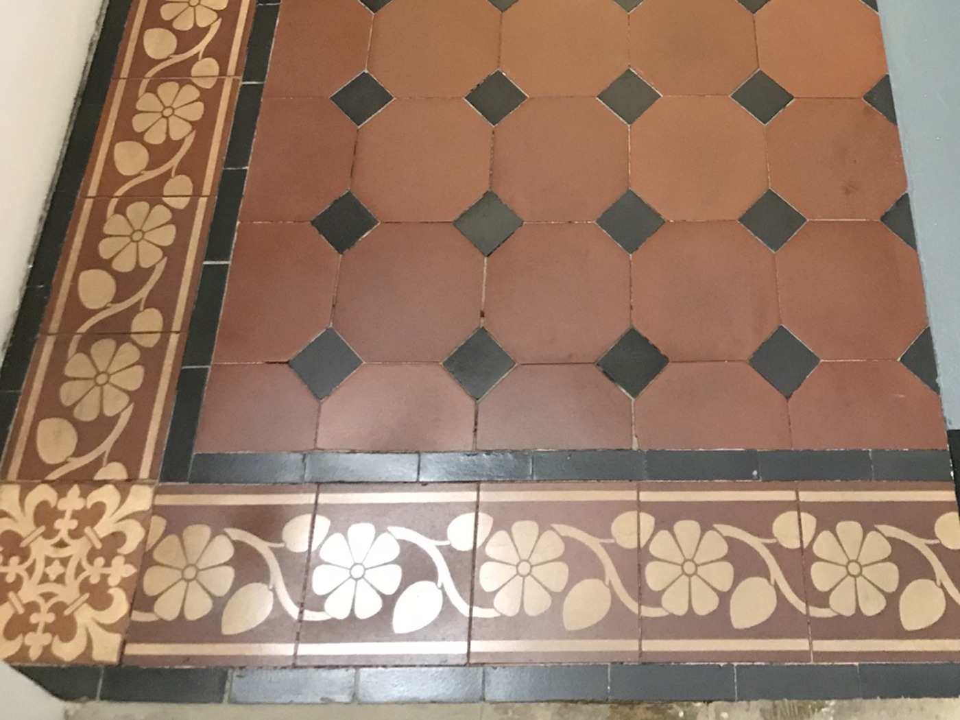 Mosaic Floor Tile Extensions to Existing Installations