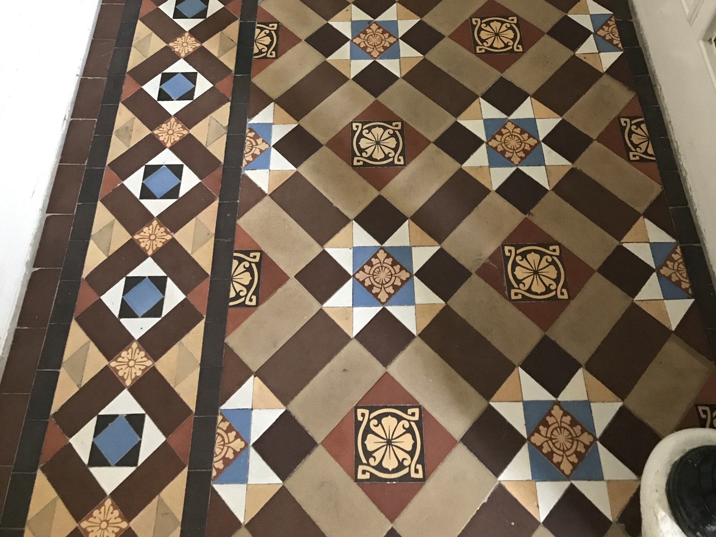 Mosaic Floor Tile Extensions to Existing Installations