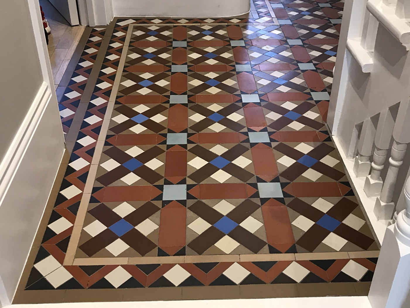 Mosaic Floor Tile Extensions to Existing Installations
