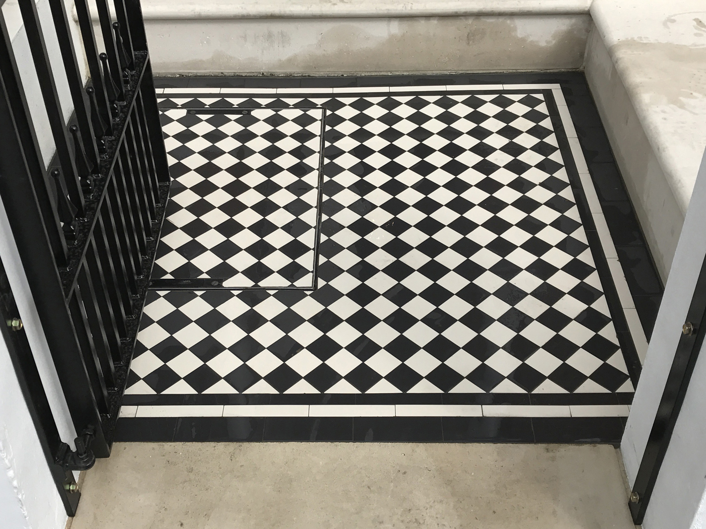 Mosaic Floor Tile Extensions to Existing Installations