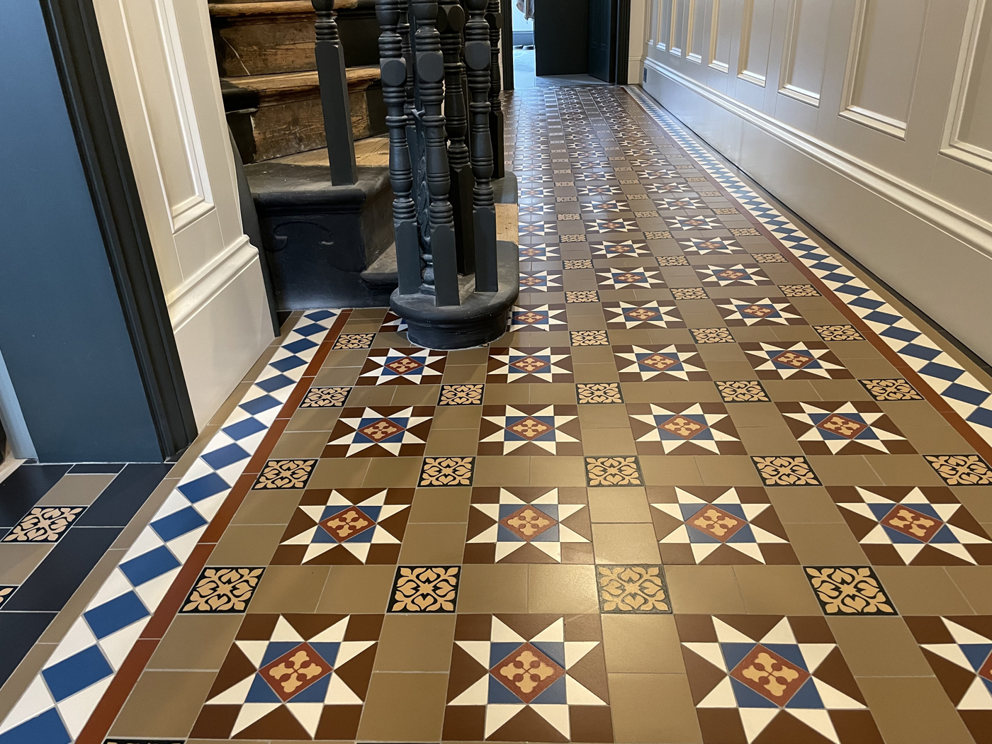 Mosaic Floor Tile Extensions to Existing Installations