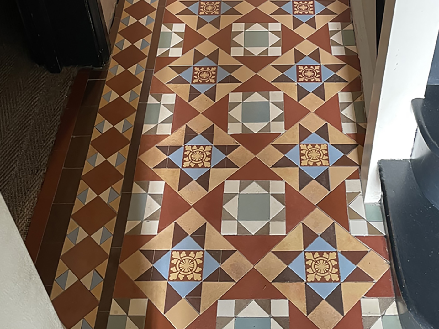 Mosaic Floor Tile Extensions to Existing Installations